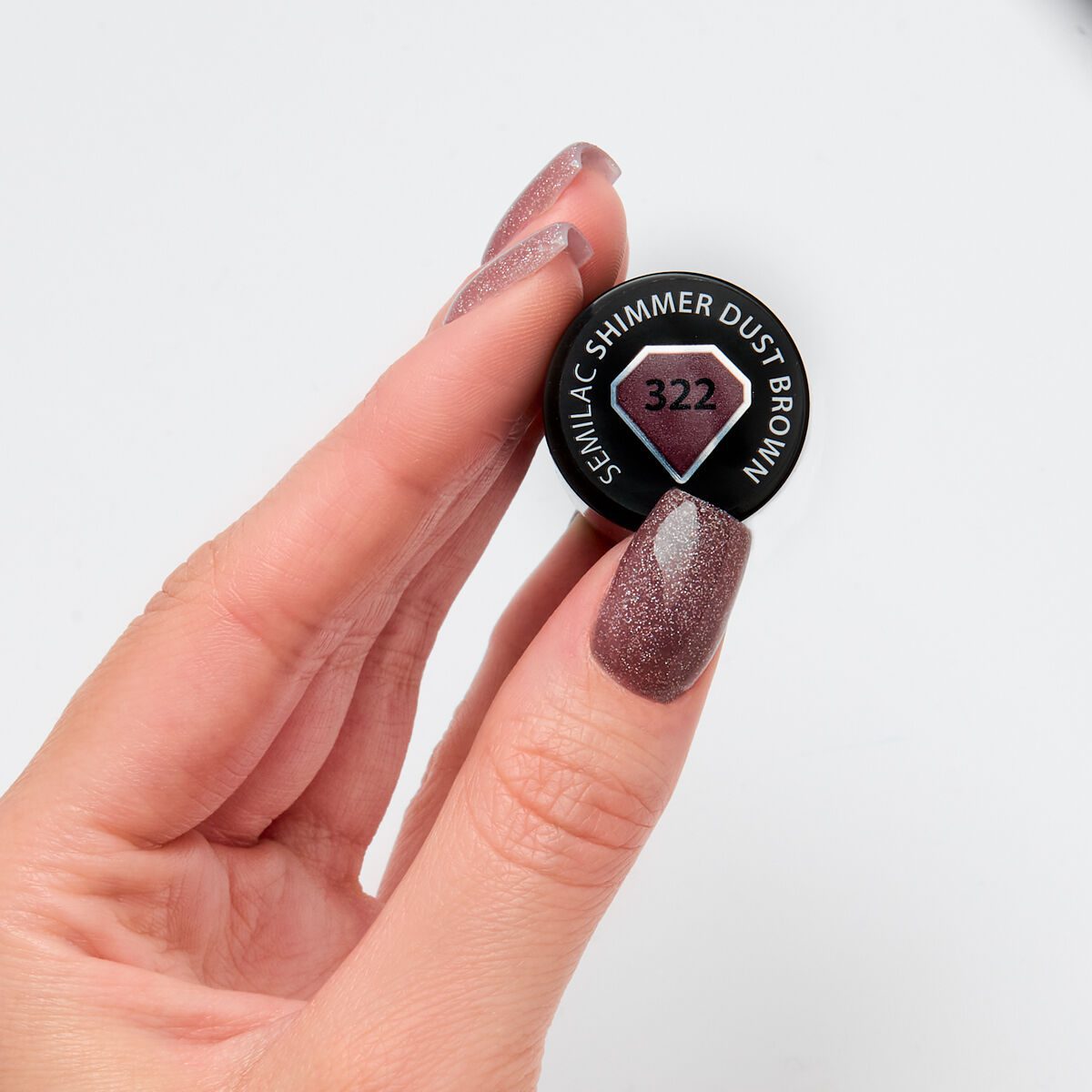 322_lakier_hybrydowy_uv_hybrid_semilac_shimmer_dust_brown_7ml_semilac413541 SEMILAC Ημιμόνιμο #322 SHIMMER DUST BROWN - Image 3