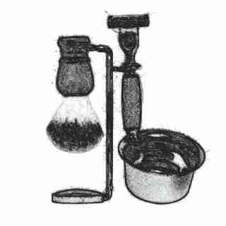 Μπώλ για ξύρισμα & Βάσεις για πινέλα
