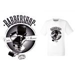 T-SHIRT BARBERSHOP "Cuts/Shave" - White / M