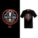 T-SHIRT BARBERSHOP "Barber Company" - Black  / L