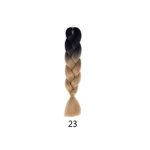BRAID HAIR – JUMBO Συνθετικά μαλλιά για ράστα  125cm/100gr #B23 Ombre Μαύρo/Ξανθό