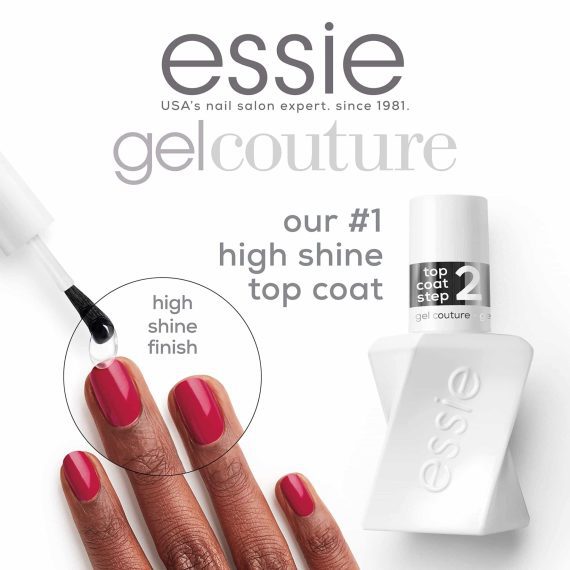 ESSIE Gel Couture TOP COAT 13,5ml | Platinum Grade Finish - Image 2