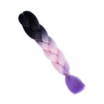BRAID HAIR – JUMBO Συνθετικά μαλλιά για ράστα 125cm/100gr #C3 Ombre Μαύρο/Ροζ/Μωβ