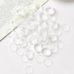 ΛΑΣΤΙΧΑΚΙΑ ΣΙΛΙΚΟΝΗΣ για ΠΛΕΞΟΥΔΑΚΙΑ 100τμχ  - Διάφανα