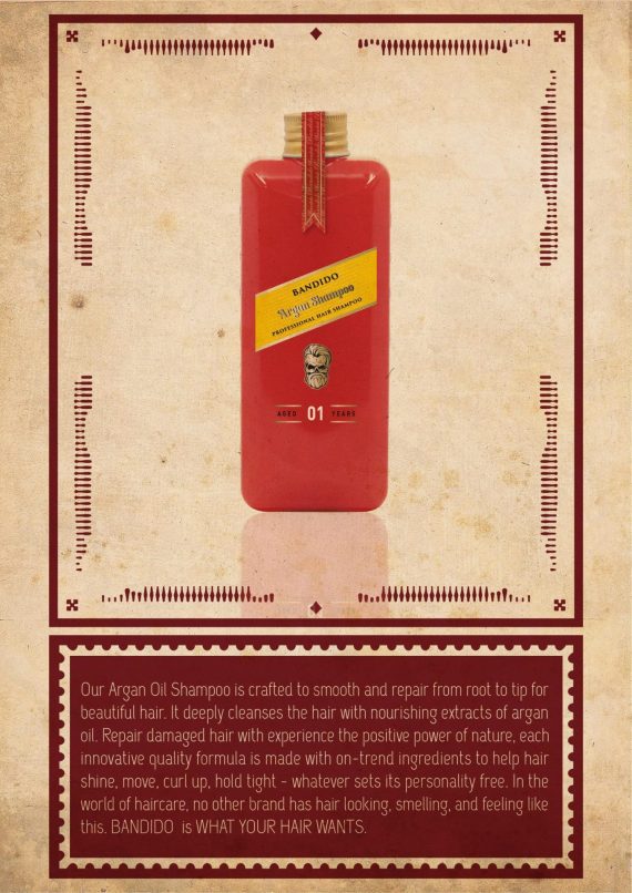 BANDIDO SHAMPOO 350ml #01 ARGAN - Image 3
