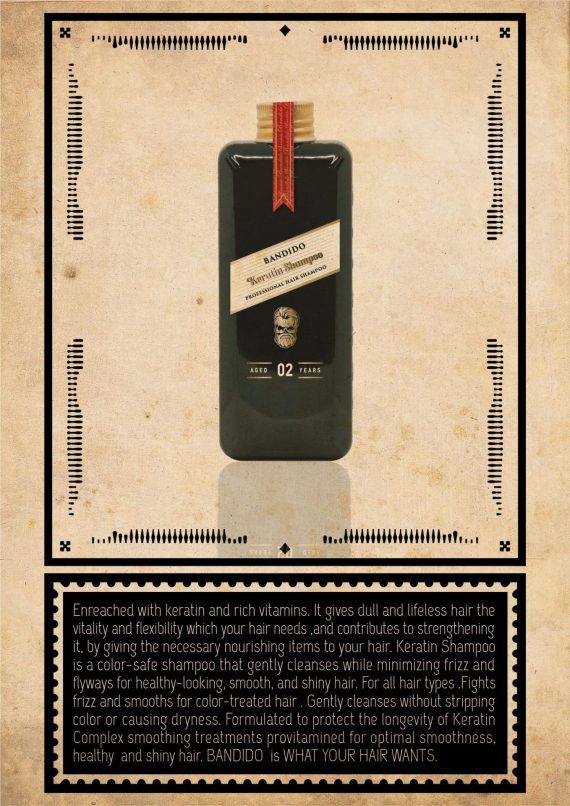 BANDIDO SHAMPOO 350ml #02 KERATIN - Image 2