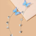 Κλιπ μαλλιών "blue sky butterflies" Σετ 2τεμ