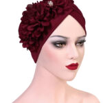 Τουρμπάνι Pearl Flower Side - Red Wine