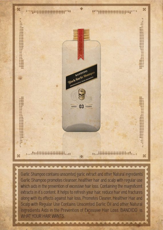 BANDIDO SHAMPOO 350ml #03 BLACK GARLIC - Image 2