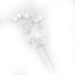 Φουρκέτα Λουλούδι  White Pearl