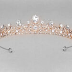 Τιάρα Gold Crown με κρύσταλλα