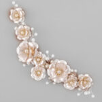 Νυφική γιρλάντα Pink Ivory με pearls