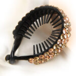 Χτενάκι για κότσους με strass - gold