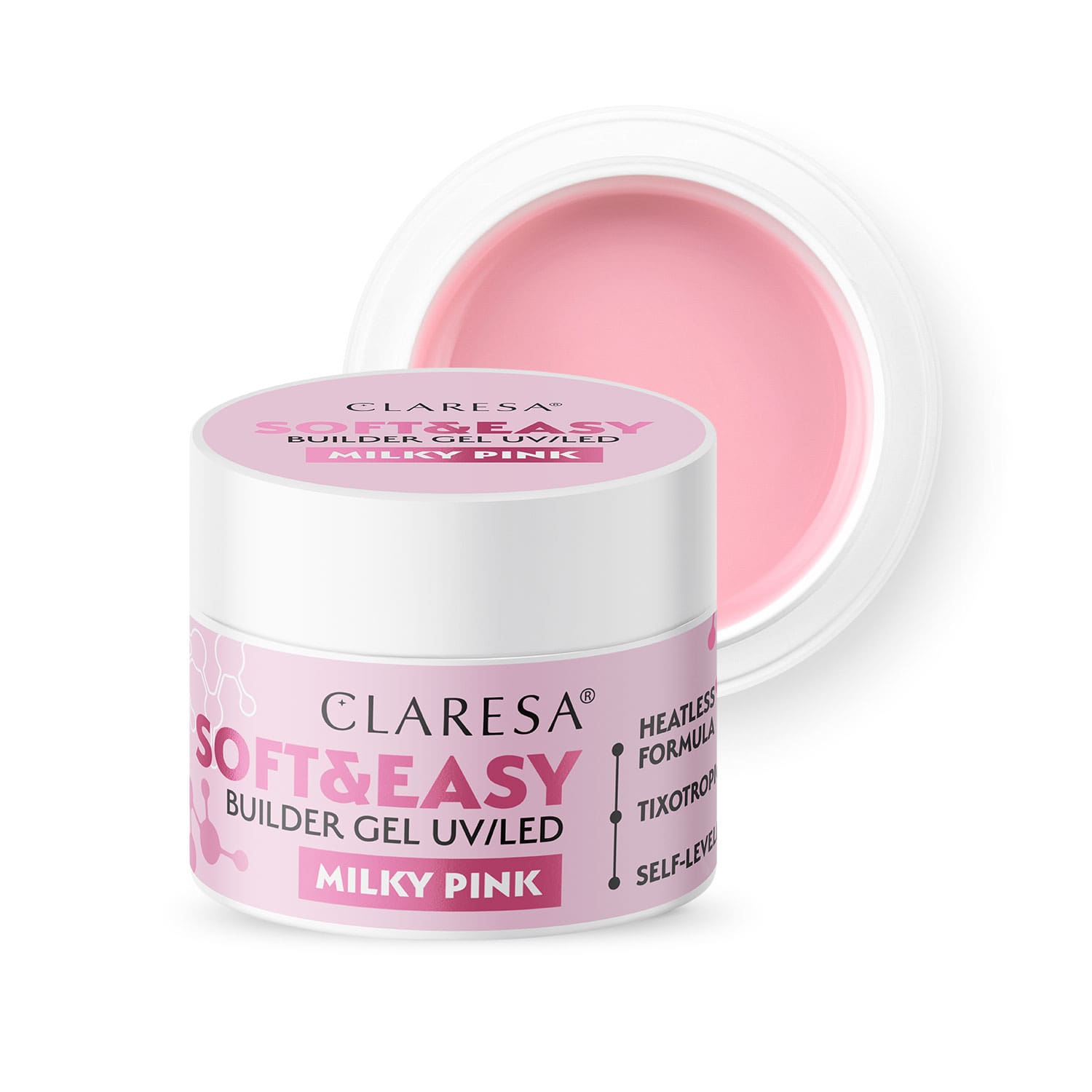 Claresa-Zel-budujacy-SOFTEASY-builder-gel-milky-pink CLARESA SOFT & EASY BUILDER GEL MILKY PINK 90gr - Image 1