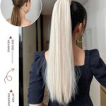 PONYTAIL ΣΥΝΘΕΤΙΚΗ ΤΡΙΧΑ 65cm * Ξανθό Πλατίνα Straight