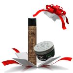 BARBERTIME GIFT SET #HAIR SPRAY SHINE OLIVE OIL 400ml + HAIR GEL KERATIN 300ml