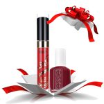 GIFT SET #ESSIE ΑΠΛΟ ΒΕΡΝΙΚΙ 13,5ml * 56 Fishnet Stockings + HEAN LUXURY MATTE LIQUID LIPSTICK NON TRANSFER * 06 PIN UP