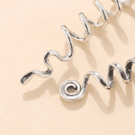 BRAID RING Silver Snake 3τμχ