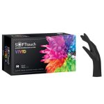 ΓΑΝΤΙΑ ΝΙΤΡΙΛΙΟΥ VIVID powder free 2,8mil 100τμχ * Μαύρο (S/M/L)