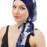 Μαντήλι / Τουρμπάνι Μαλλιών Loose  - Long Classic Blue