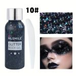 GLITTER GEL for Face & Body 30ml  Black Multicolor Glitter