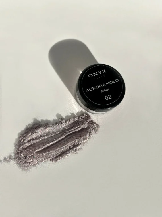 ONYX NAILS Σκόνη AURORA HOLO - PINK 02 - Image 1