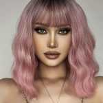 ΠΕΡΟΥΚΑ ΓΥΝΑΙΚΕΙΑ #622 Ροζ Body wave καρέ - Medium