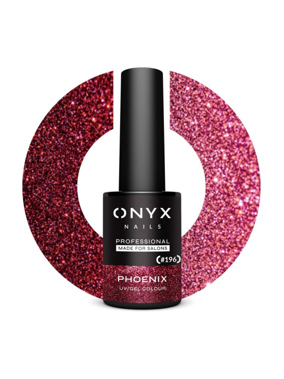ONYX NAILS - ΗΜΙΜΟΝΙΜΟ 7ml #196 Phoenix / Star Flash - Image 1