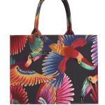 ΤΣΑΝΤΑ TOTE BIRD PARADISE PRINT - Black