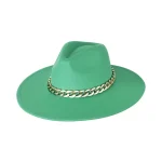 ΚΑΠΕΛΟ FEDORA HAT with chain - Green