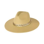 ΚΑΠΕΛΟ FEDORA HAT with chain - Beige