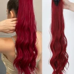 CLAW PONYTAIL ΣΥΝΘΕΤΙΚΗ ΤΡΙΧΑ LONG 56cm * Red Wavy