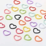 BRAID RINGS (Στολίδια για πλεξούδες) Multicolor Hearts 10τμχ