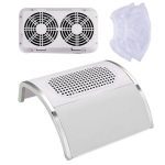 ΑΠΟΡΡΟΦΗΤΗΡΑΣ ΣΚΟΝΗΣ KM-868-1 Επιτραπέζιος 2πλής σακούλας 80W - White