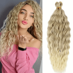 BRAID HAIR WAVY for CROCHET 75cm #T18T/613M Ombre XL