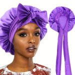 BONET ΣΚΟΥΦΑΚΙ ΥΠΝΟΥ με κορδέλα - Satin Purple