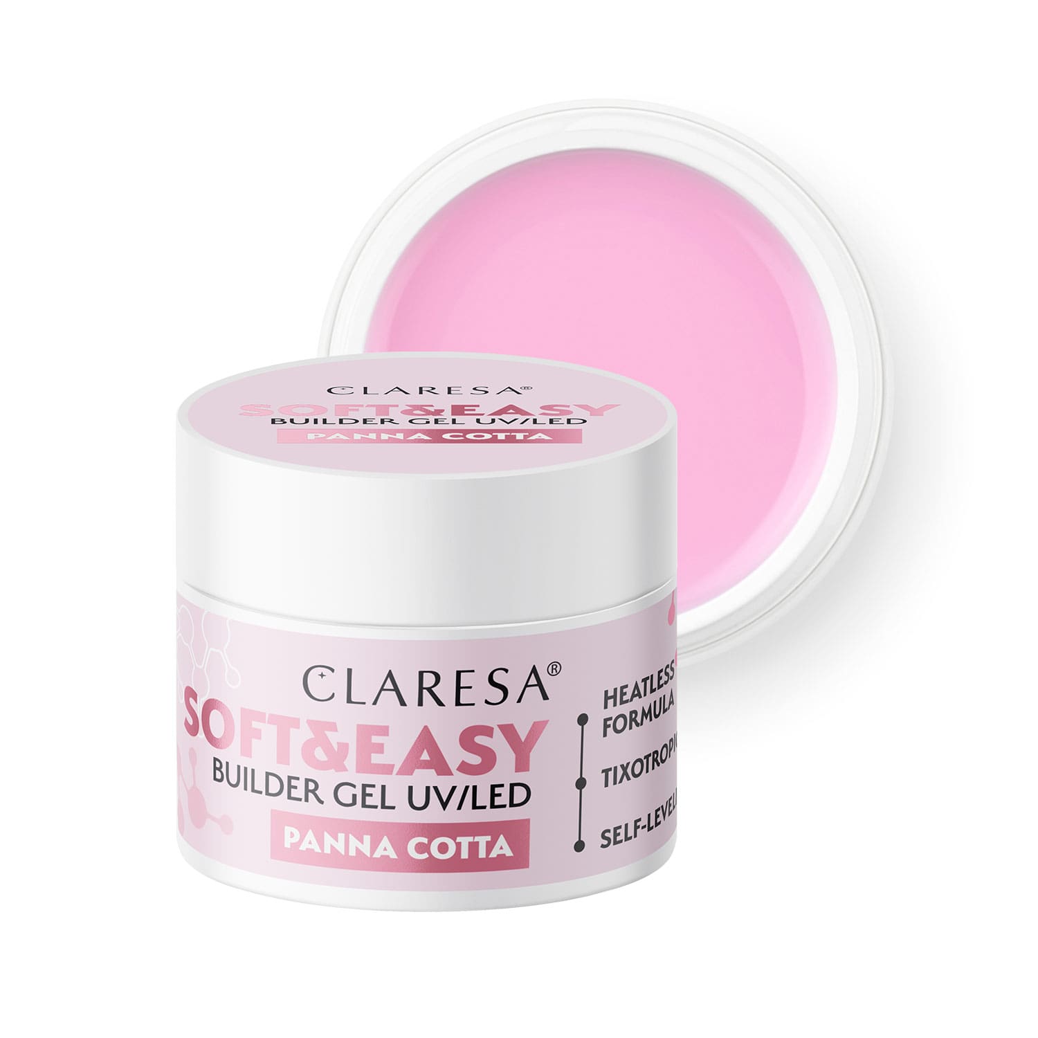Claresa-Zel-budujacy-SOFTEASY-builder-gel-panna-cotta CLARESA SOFT & EASY BUILDER GEL PANNA COTTA 45gr - Image 1