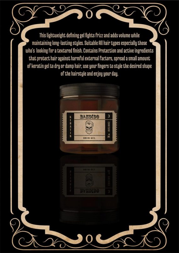 BANDIDO HAIR GEL 500ml #3 KERATIN - Image 2