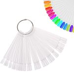 ΔΕΙΓΜΑΤΟΛΟΓΙΟ ΝΥΧΙΩΝ 50 tips (κρίκος) SQUARE - ΔΙΑΦΑΝΑ