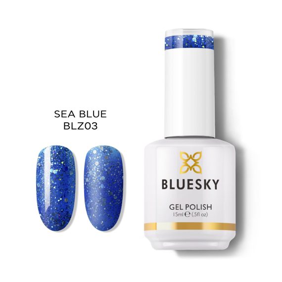 BLUESKY ΗΜΙΜΟΝΙΜΟ 15ml - #BLZ03 Sea Blue - Image 1