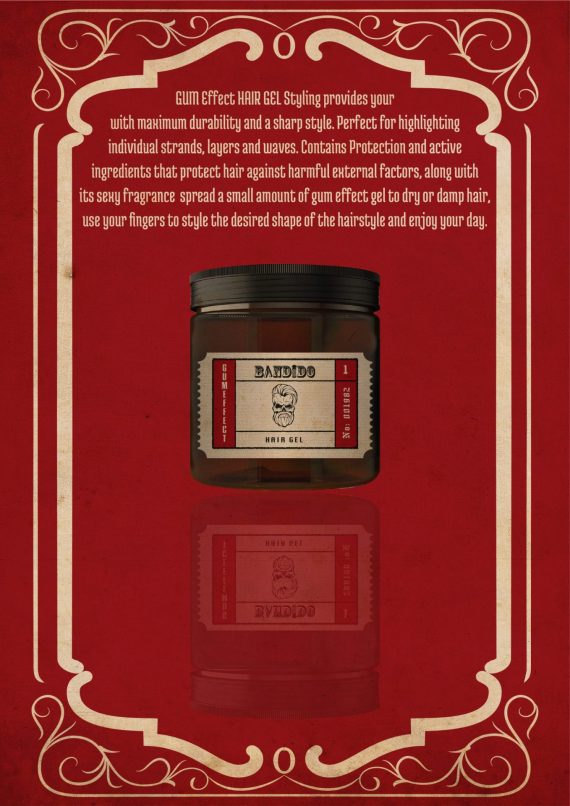 BANDIDO HAIR GEL 500ml #1 GUM EFFECT - Image 2