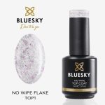 BLUESKY TOP COAT NO WIPE FLAKE 15ml - TOP1 Purple