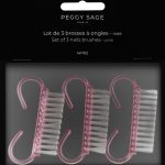 Peggy Sage #141102 DUST BRUSH - ΒΟΥΡΤΣΑΚΙ ΜΑΝΙΚΙΟΥΡ ΣΕΤ 3τμχ