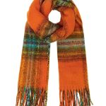 ΚΑΣΚΩΛ ΜΕ ΡΙΓΕΣ 180x50cm - Orange