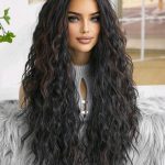 ΠΕΡΟΥΚΑ ΓΥΝΑΙΚΕΙΑ #213 Μαύρο wavy με καστανές ανταύγειες - Long 71cm