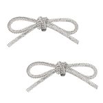 ΚΟΣΜΗΜΑ ΠΑΠΟΥΤΣΙΩΝ SHOE CLIP DIAMANTE BOW - Silver
