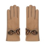 ΓΑΝΤΙΑ PANTHER DETAIL BOW - Brown