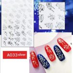 ΑΥΤΟΚΟΛΛΗΤΑ ΝΥΧΙΩΝ X-mas #A-033 Silver