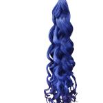 BRAID HAIR WAVY for CROCHET 50cm #Blue/PU
