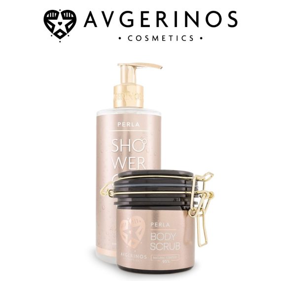 AVGERINOS Perla Combo set Duo (body scrub + shower gel) - Image 1